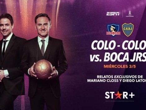 Colo Colo vs. Boca con Mariano Closs y Diego Latorre: Link para ver EN VIVO por Star+ el partido