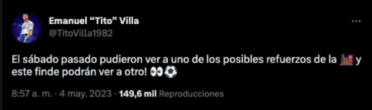Tito Villa Cruz Azul | Twitter