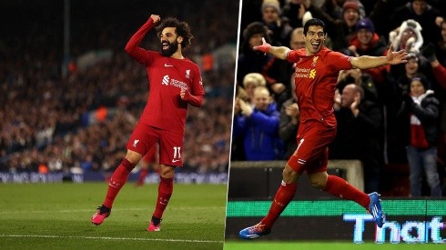 Mohamed Salah y Luis Suárez en Liverpool.