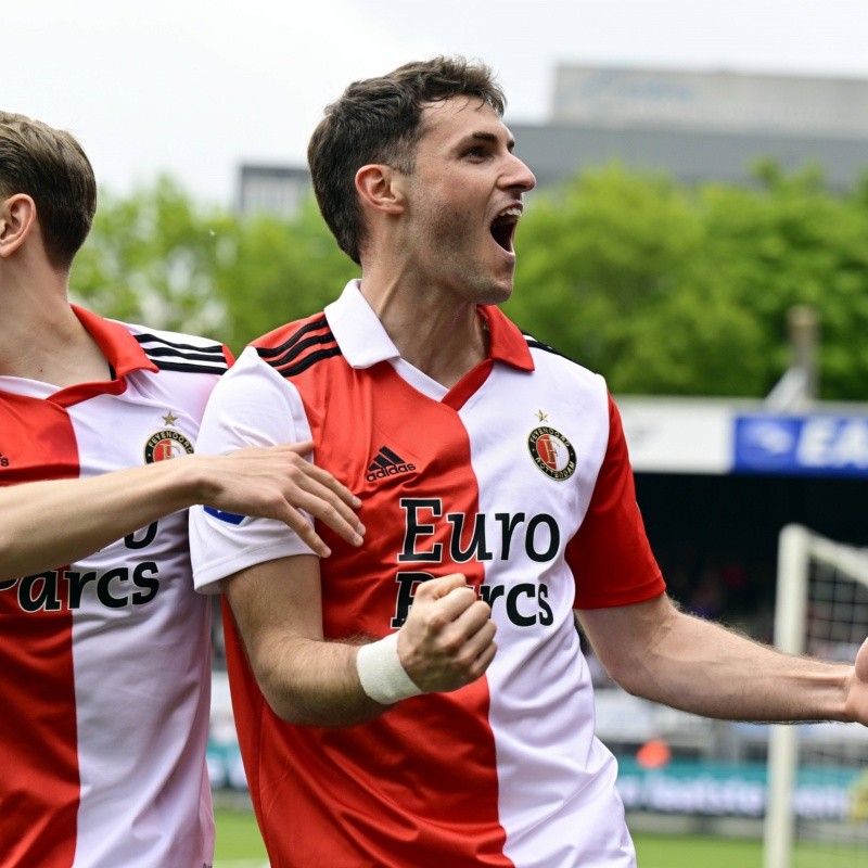 ¡Doblete de Santi Giménez con Feyenoord!