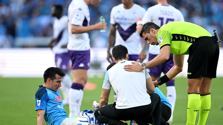 Preocupa la lesión de Hirving Lozano en el Napoli vs. Fiorentina.