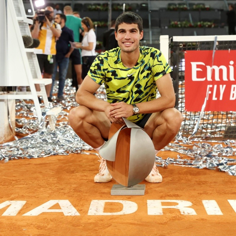 Carlos Alcaraz conquistó el Masters 1000 de Madrid y quedó a un pasito del N°1