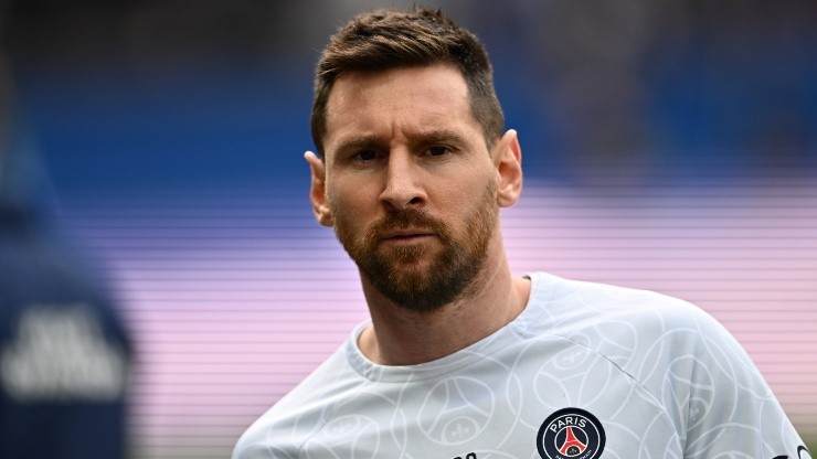 PARIS, FRANCE - APRIL 30: Lionel Messi of PSG during the Ligue 1 match between Paris Saint-Germain and FC Lorient at Par