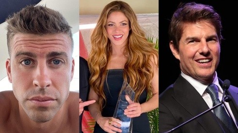 Piqué, Shakira y Tom Cruise.