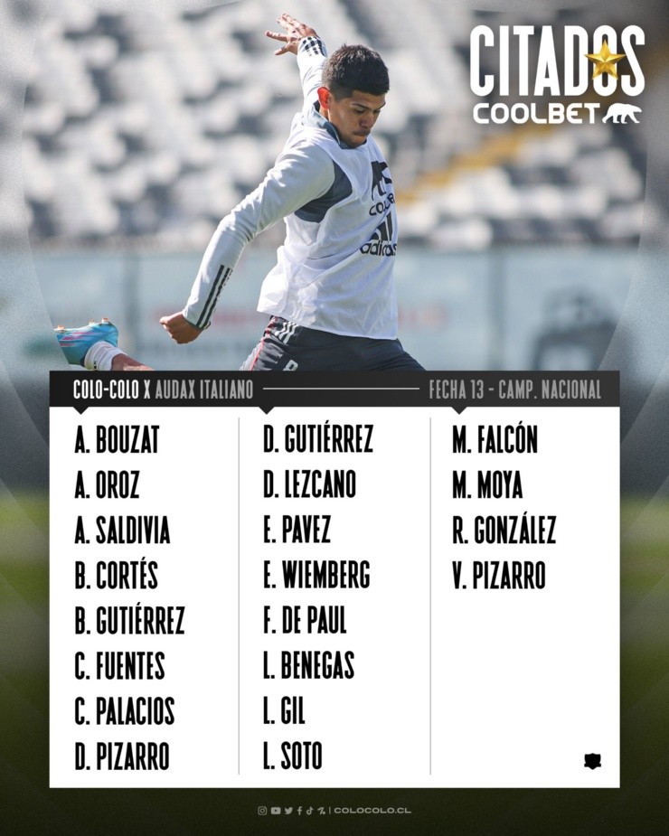 Citados Colo Colo Audax Italiano