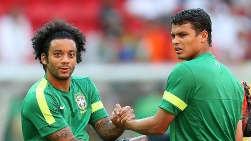 Foto: (Adalberto Marques/AGIF) - Marcelo está tentando convencer Thiago Silva a voltar para o Fluminense