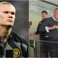 Why was Erling Haaland's father expelled from Santiago Bernabeu during UEFA Champions League clash?