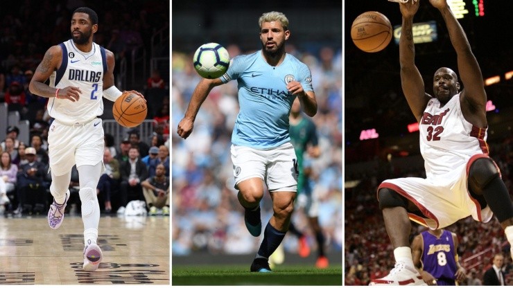 Kun Agüero, Shaquille O’neal y Kyrie Irving