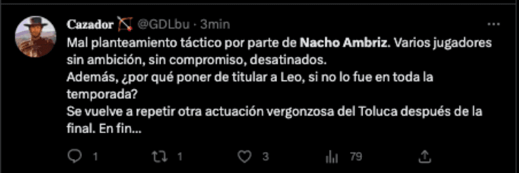 Publicaciones contra Nacho Ambriz | Twitter