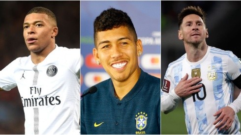 Foto: Getty Images - Mbappé, Firmino e Messi
