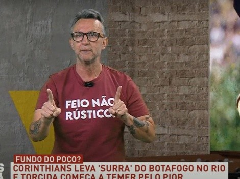 Neto vai à loucura no ar e 'usa' Botafogo para debochar de rival por liderança