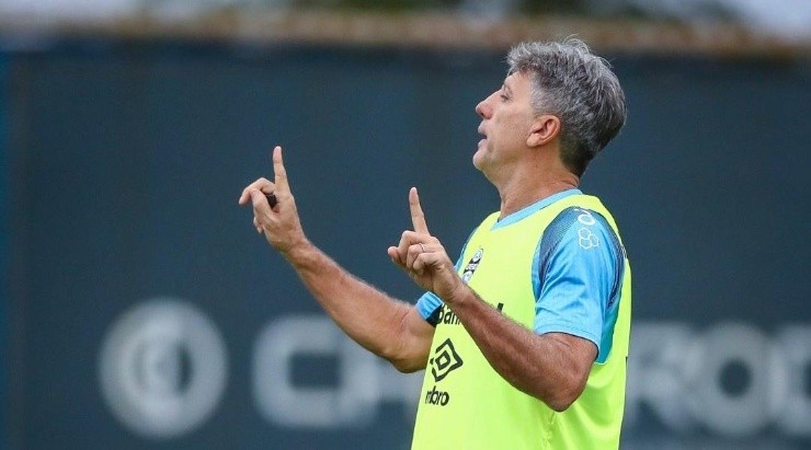 Foto: Lucas Uebel/Grêmio - Renato em treino do Tricolor.