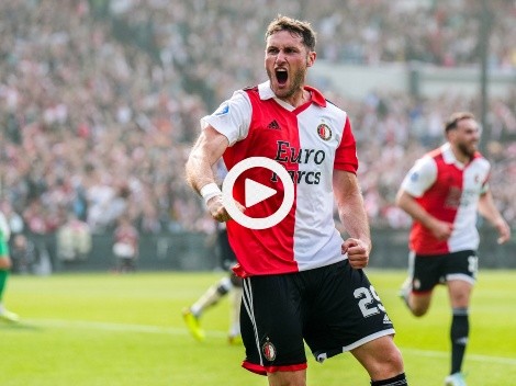 Santi Giménez marca un golazo y Feyenoord ya celebra el título