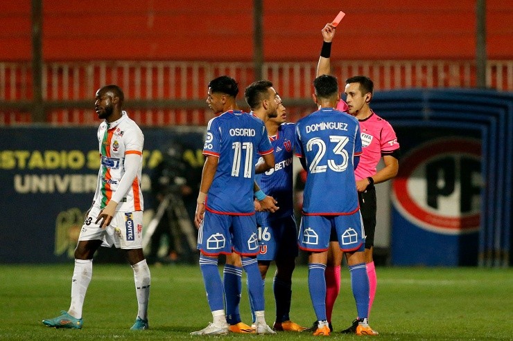 Osorio fue expulsado en la U | Foto: Photosport 