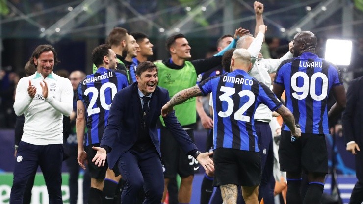 Emocionante festejo de Inter.