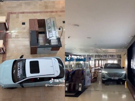 VIDEO: Muestran como ingresan autos a un centro comercial y se vuelve viral