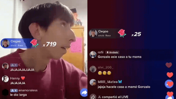 VIDEO VIRAL: quién es el tiktoker que fue regañado por su madre en directo