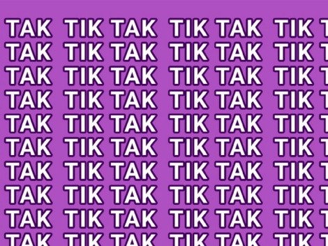 Solo para EXPERTOS EN REDES: encuentra la palabra TIK TOK en 6 segundos