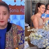 Após Cláudia Raia ser criticada por causa de cerimônia de batizado, Sonia Abrão defende