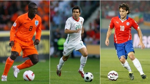 Seedorf, Deco y Valdivia, tres casos de futbolistas que decidieron competir para otro país.