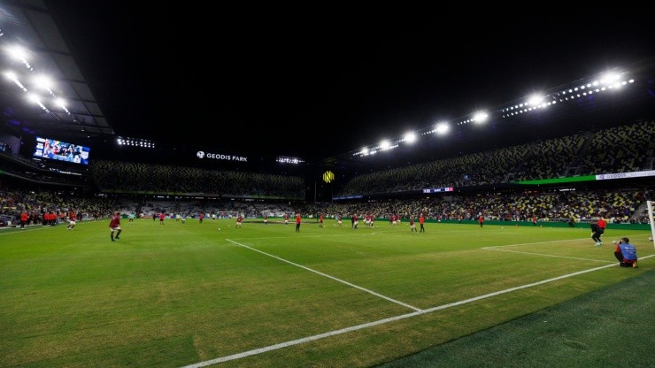 General view before an international friendly match between the United States and Ghana at GEODIS Park on October 17, 2023 in Nashville, Tennessee. (Brett Carlsen/Getty Images)
