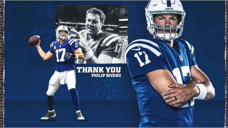 Phillip Rivers se retira tras 17 temporadas (Foto: @Colts)