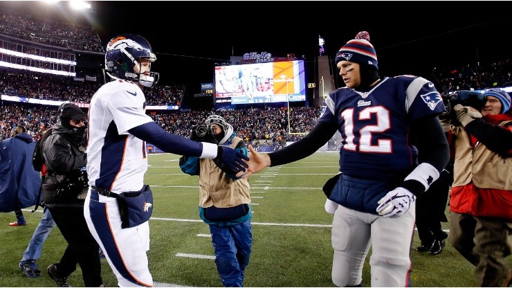 Tom Brady y Peyton Manning (Foto: Getty)