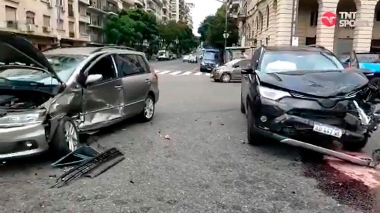 Video: así quedaron los autos implicados en el accidente de Campuzano