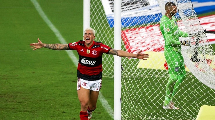 Pedro, autor de un gol en la última victoria de Flamengo ante Palmeiras.