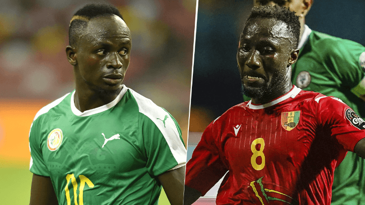 Senegal vs. Guinea por la Copa África (Fotos: Getty Images)