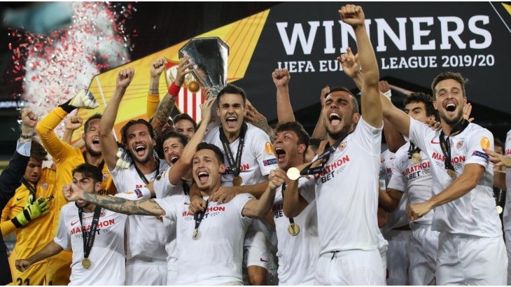 Sevilla y su último título de Europa League en 2020.
