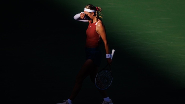 Viktoria Azarenka e um momento doloroso em Indian Wells