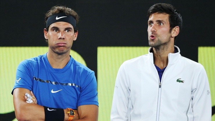 Rafael Nadal y Novak Djokovic.