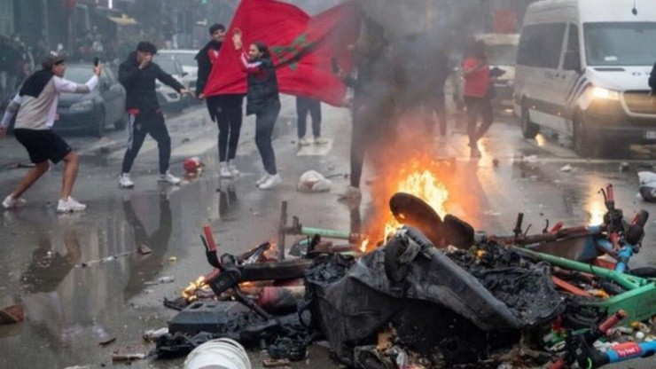 Incidentes en Bruselas tras el Bélgica vs. Marruecos,