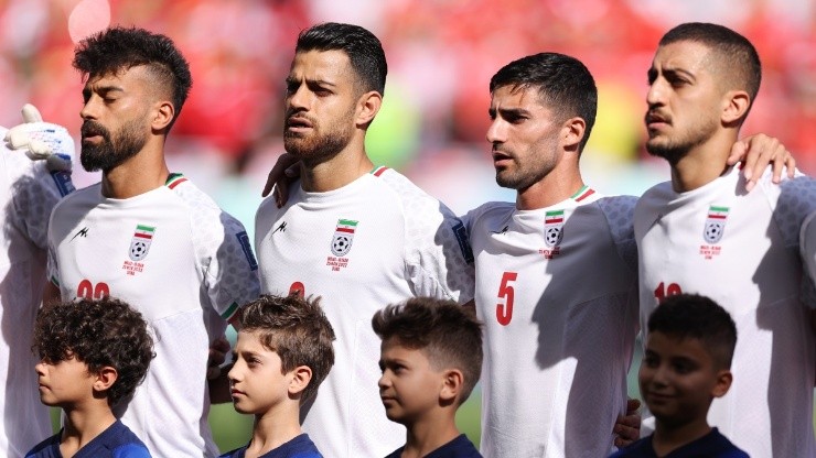 Jugadores de Irán en Qatar 2022.