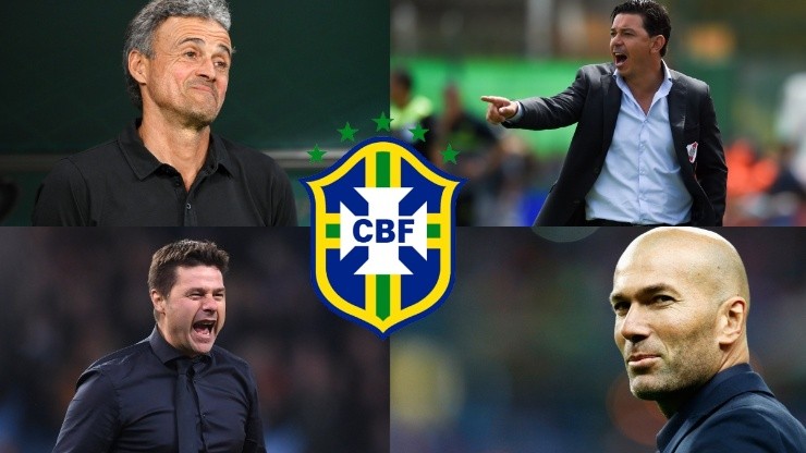 Luis Enrique, Zinedine Zidane, Marcelo Gallardo y otros nombres que suenan para llegar a la selección de Brasil.