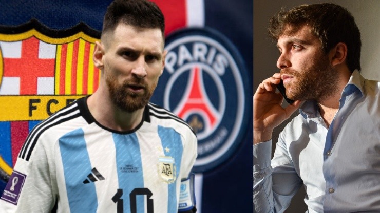 Lionel Messi y Fabrizio Romano.