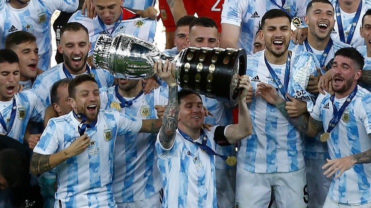 La Selección Argentina, última campeona de la Copa América 2021.