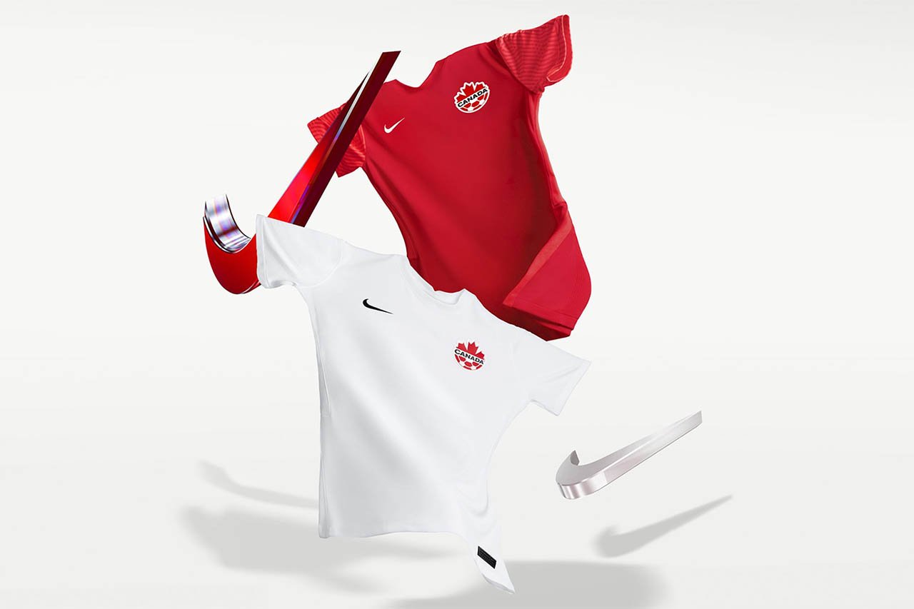 Camisetas de Canadá para el Mundial de Qatar 2022.