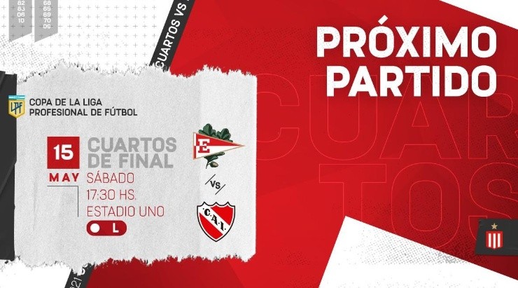 Estudiantes recibirá a Independiente en busca de las semifinales. (Foto: Estudiantes)