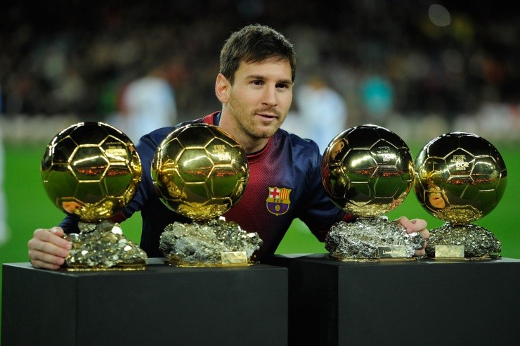 Messi antes de ganar el quinto Balon de Oro. (Getty Images)