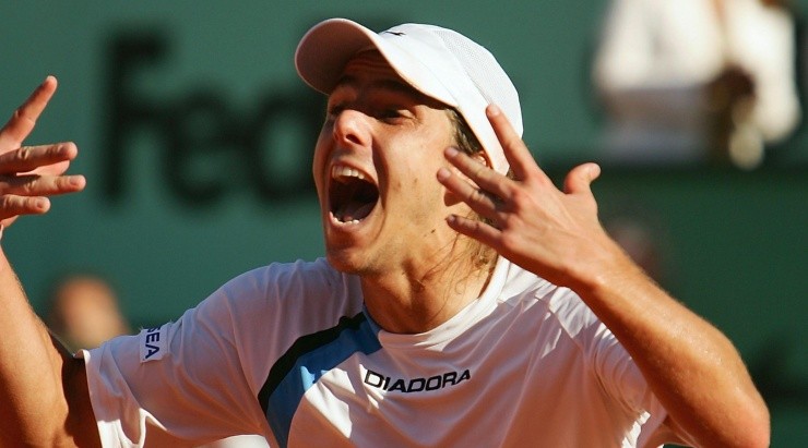 Gaudio no lo puede creer. Ganó Roland Garros 2004 (Getty Images)