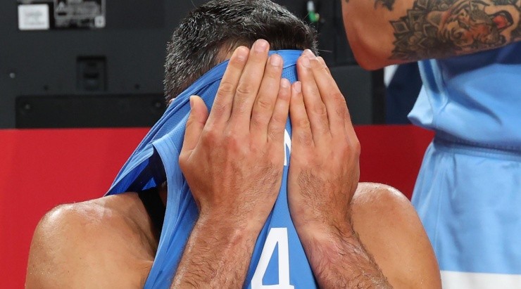 Las lágrimas de Scola, sus últimas como jugador profesional de básquet (Getty)