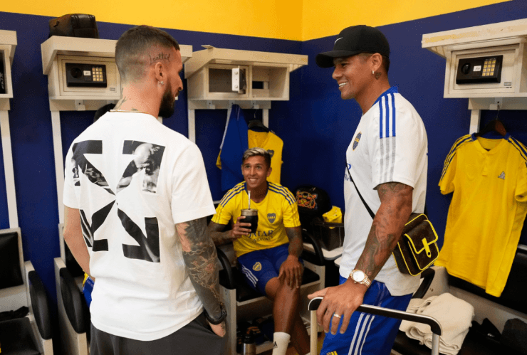 La foto que generó miles de comentarios. (Prensa Boca)