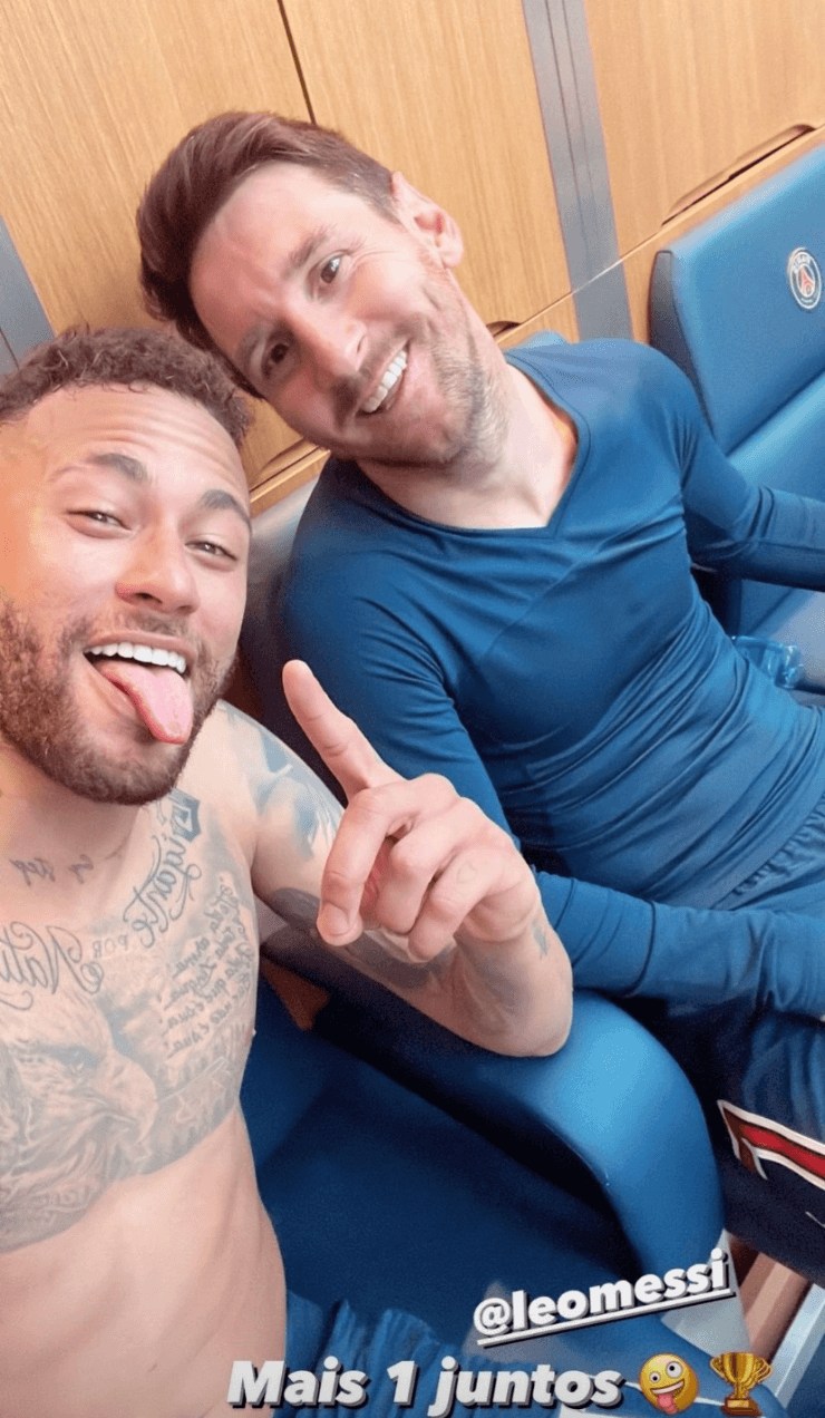 La historia que subió Neymar.