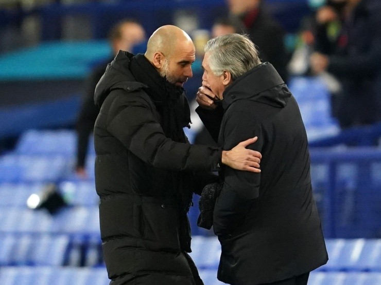 Ancelotti y Guardiola, dos técnicos de primer nivel.