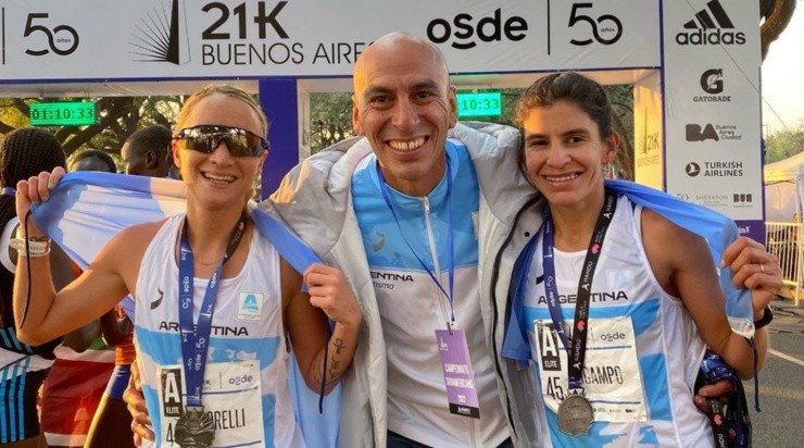 Malgor junto con Florencia Borelli y Daiana Ocampo (Foto Run)