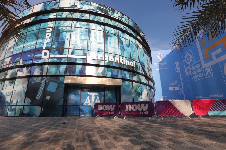 Así es la casa de la Selección Argentina en Qatar.