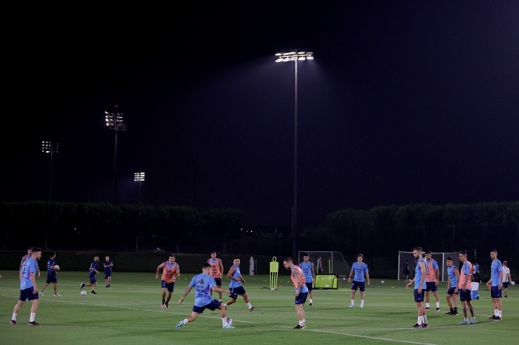 Los 2 jugadores que no formaron parte del entrenamiento.