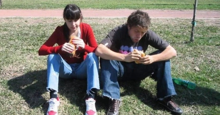 Papu y su novia Linda en la juventud.